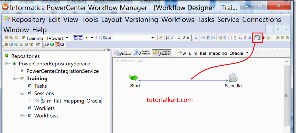 Creating workflow connection in Informatica powercenter 10.1.0