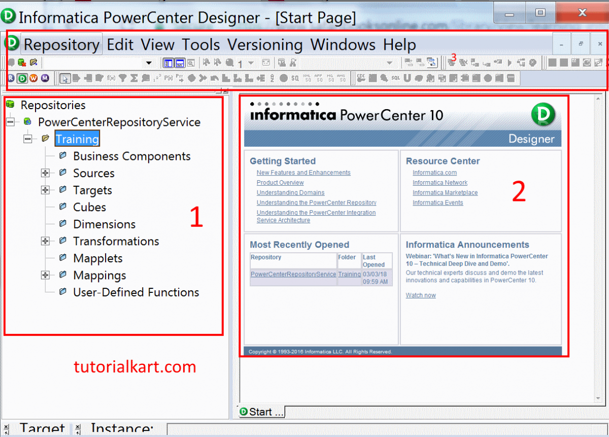 Informatica center. POWERCENTER