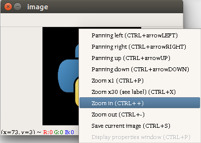OpenCV Python Display Image Options