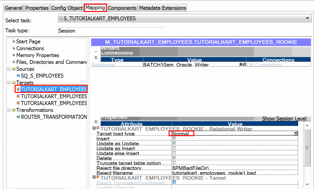 router transformation in Informatica