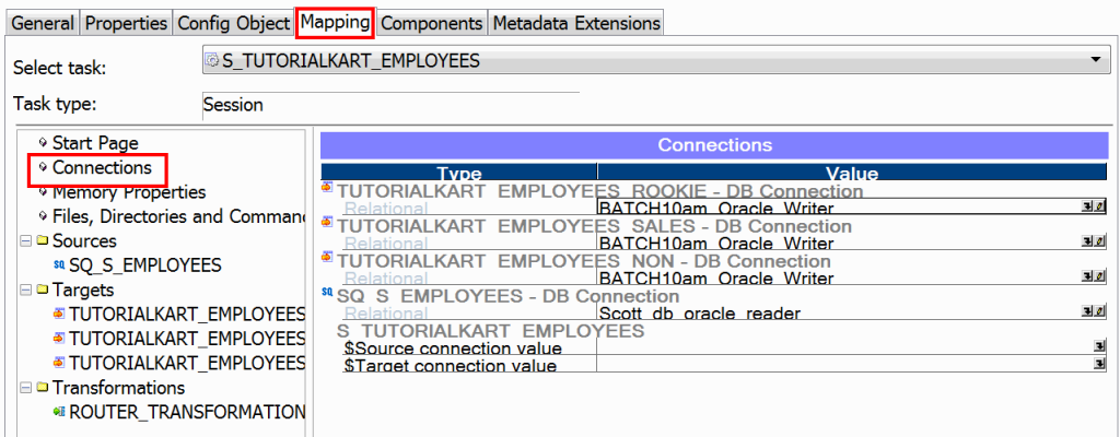 Route Transformation in Informatica 10.0.1