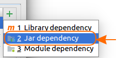 Android Add external Jar to Project Dependencies