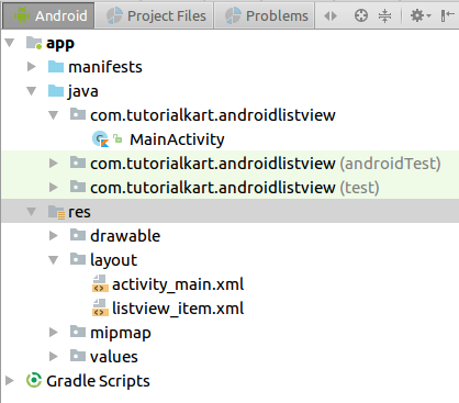 Kotlin Android ListView Example