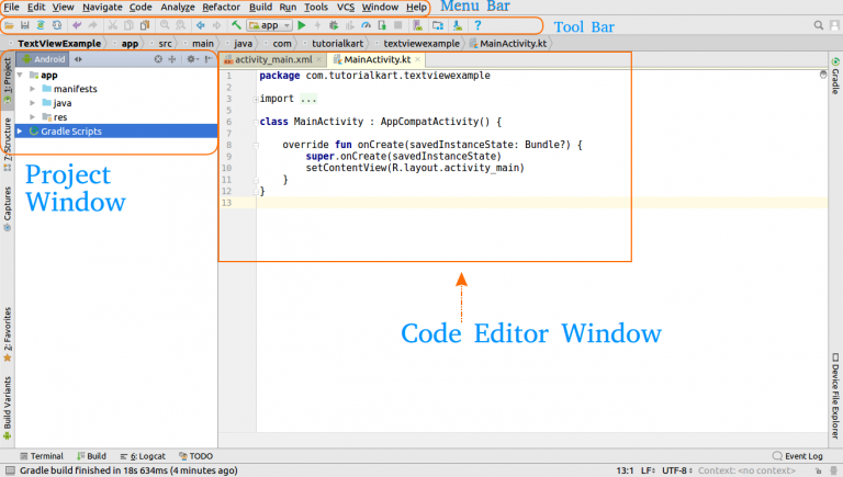 Basic walk through Android Studio IDE