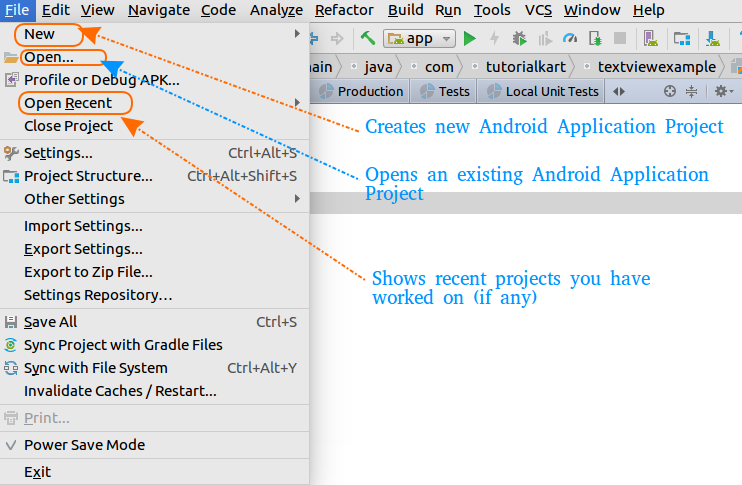 Basic walk through Android Studio IDE - TutorialKart