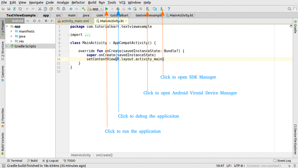 Android Studio IDE Windows and Features