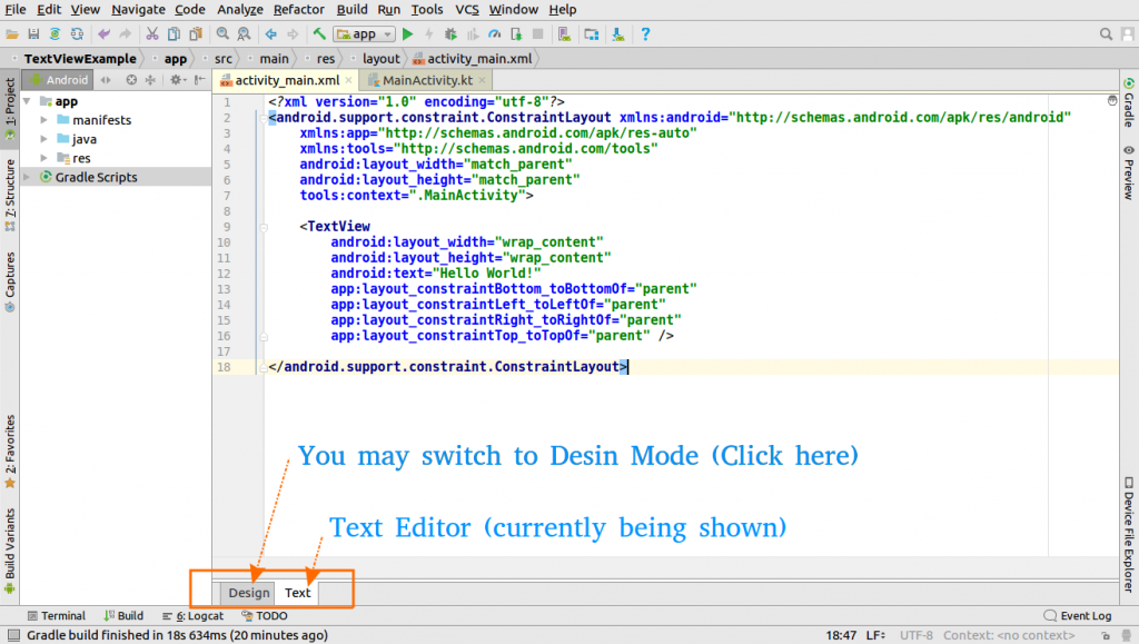 Android Studio IDE Windows and Features