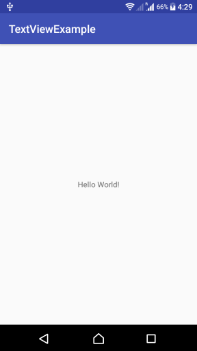 Android TextView Example