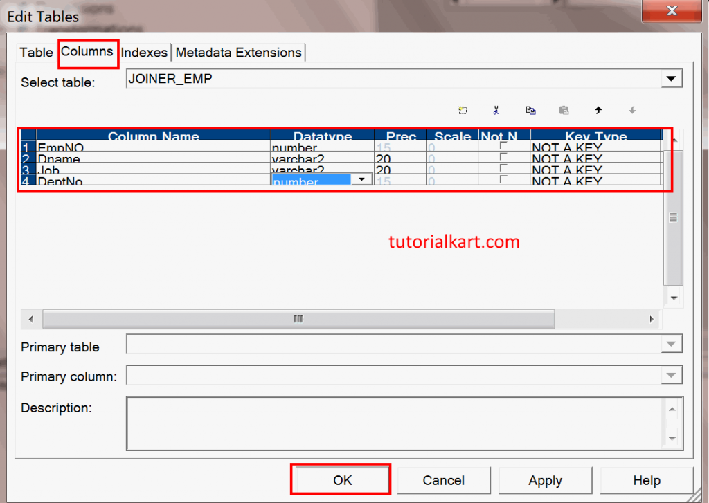 Joiner Transformation in Inforamatica