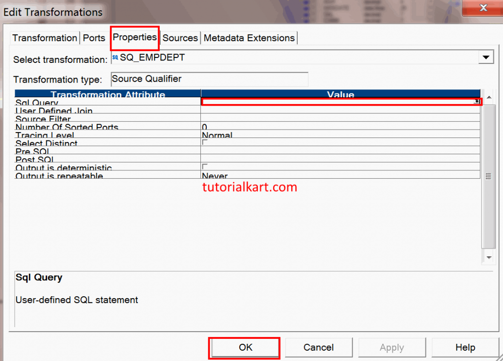 Joiner Transformation in Inforamatica