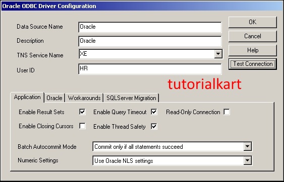 Creating ODBC Connection Informatica