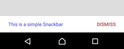 Android Snackbar Example