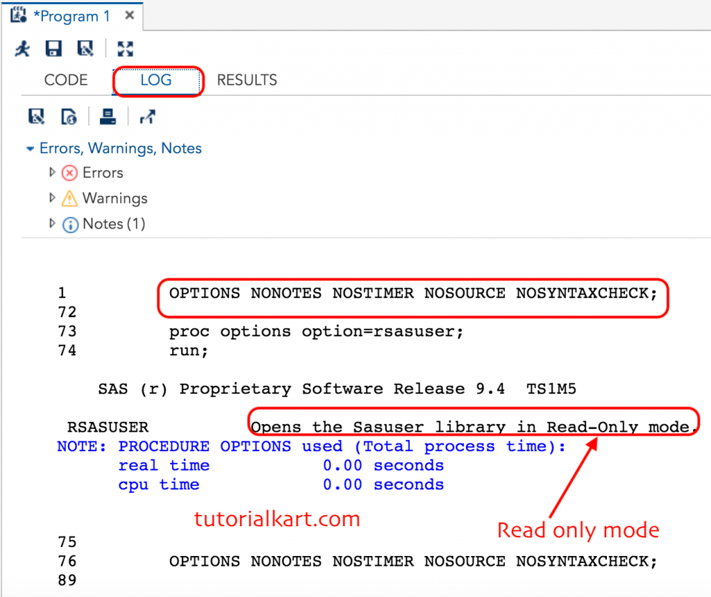 SAS Basics - Setting up sample data