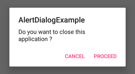 Android Alert Dialog Example