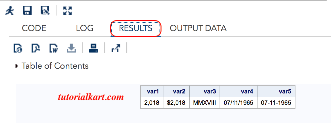 SAS format Overview- example program