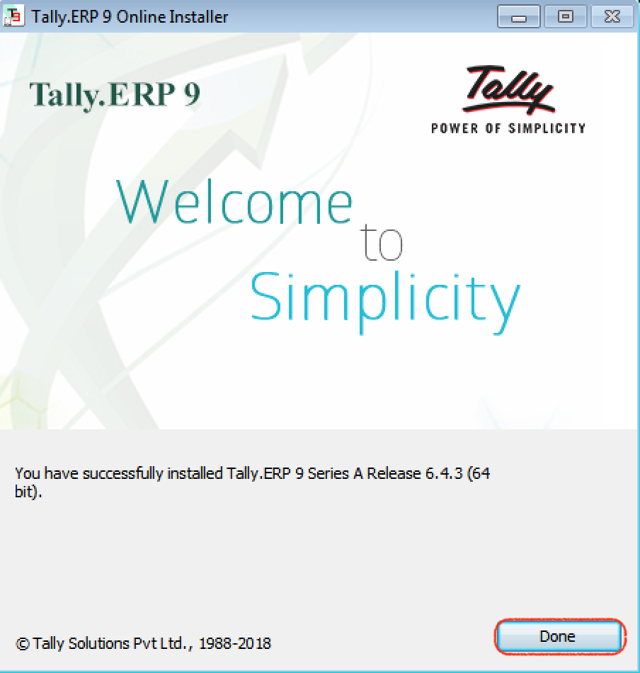 Tally ERP 9 Installation