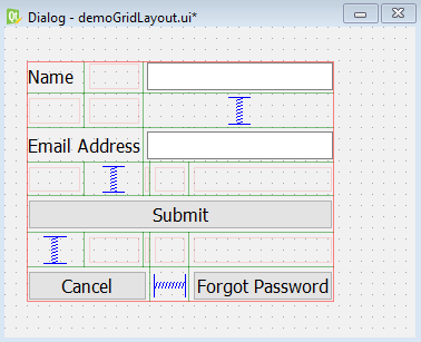 Grid and Form Layouts in Qt5 Python