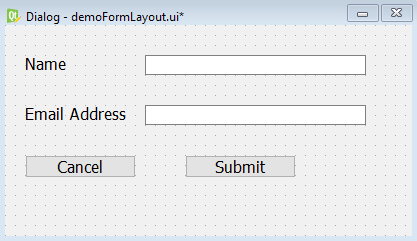 Grid and Form Layouts in Qt5 Python