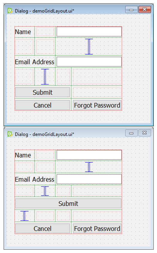 How To Create Grid And Form Layouts In Qt Python