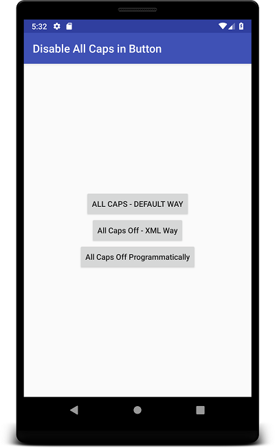 Diable All Caps in Android Button