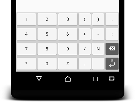 Android Numbered Keyboard
