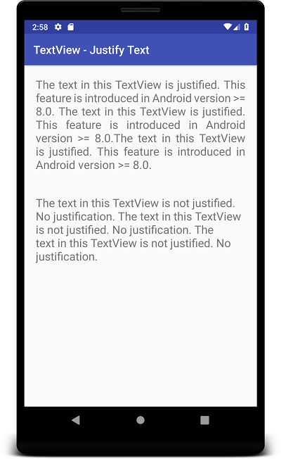 Kotlin Android TextView - Justify Text