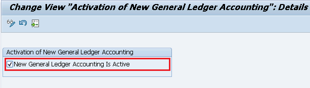 Activate new general ledger accounting in sap