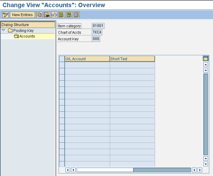 Zero Balance Clearing Account new entries