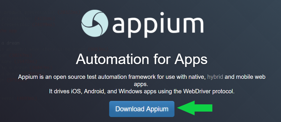 Appium Download Page