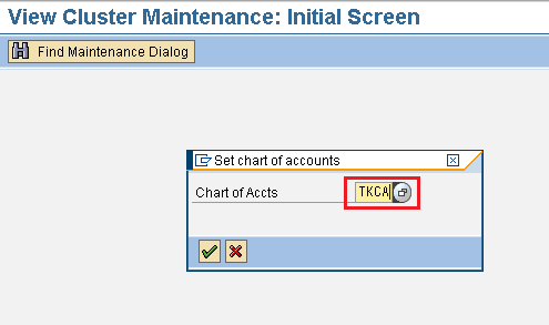 chart of accounts for zero balance clearing account in SAP