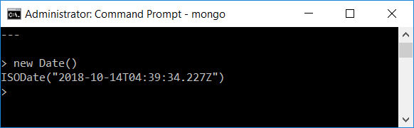 Mongo Date Object in Shell