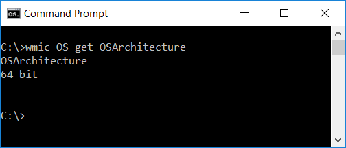 Get Windows Architecture in Command Prompt