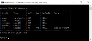 mysql index column size