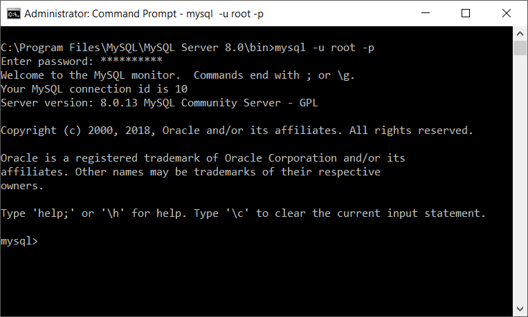 MySQL Command Line Interface