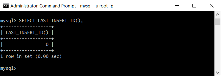 Fixing MySQL LAST_INSERT_ID() returning 0