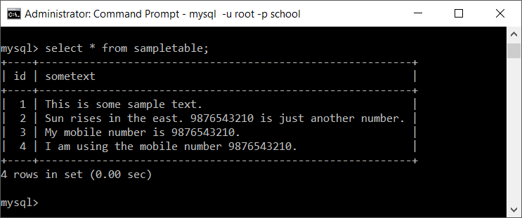 mysql replace string in column example