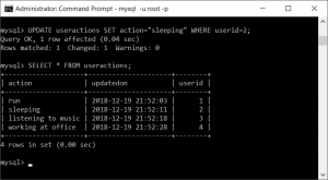 How to update timestamp whenever row is updated in MySQL?