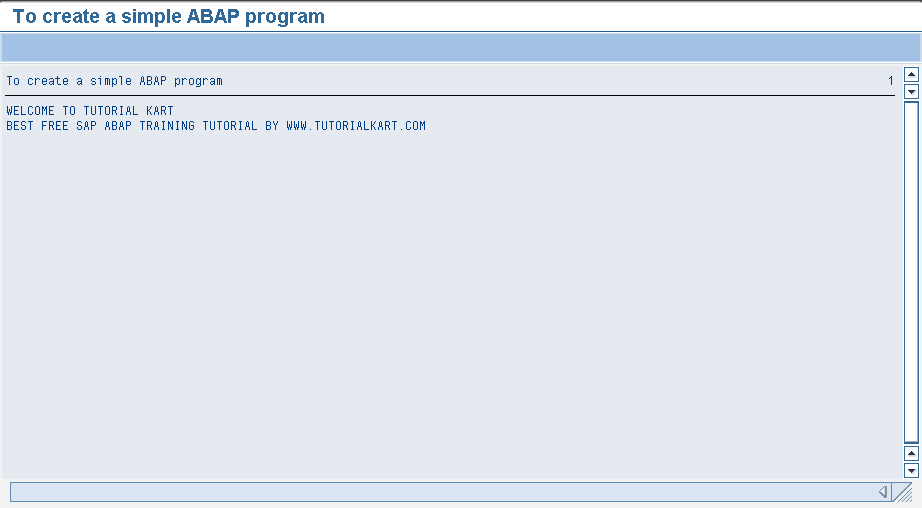 Run ABAP Program in SAP