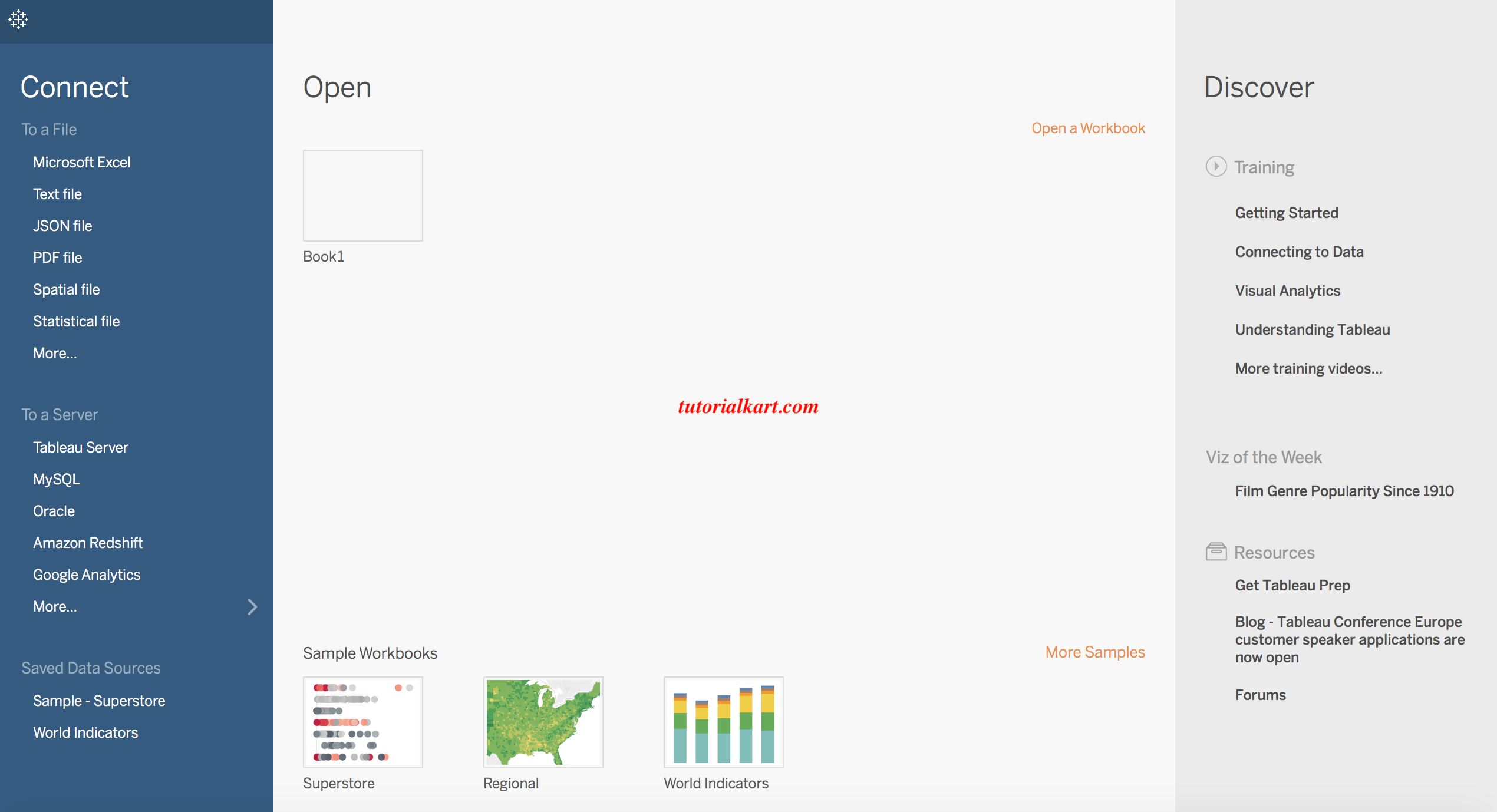 Tableau environment installation