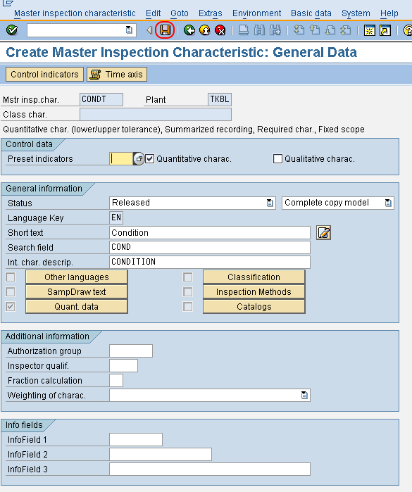 How to Create Master Inspection Characteristic in SAP QM