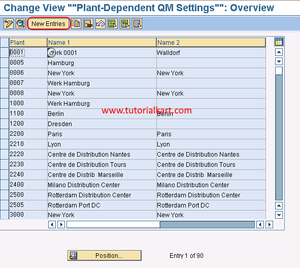 SAP QM Plant dependent QM settings
