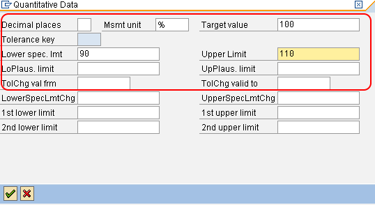 Tolerance of quantitative data in SAP QM