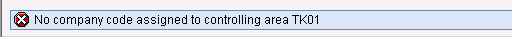 company code not assigned to controlling area in SAP