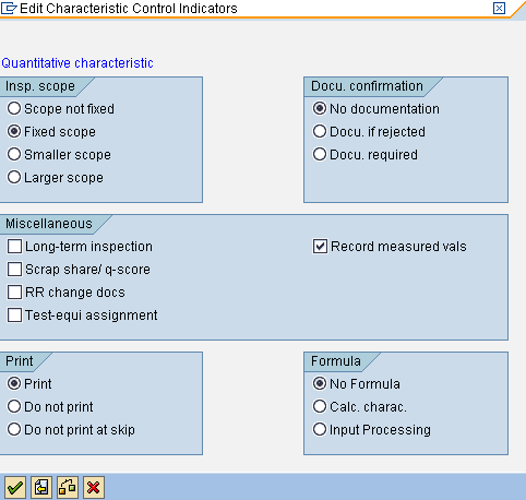 control indicators next screen SAP