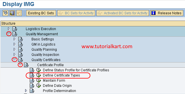 define certificate types navigation path