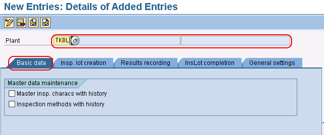 plant level settings basic data in SAP QM