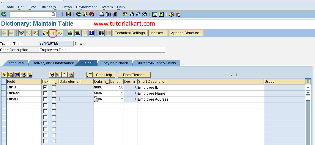 Activate Database Table in SAP ABAP