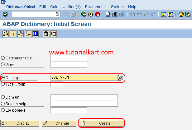 Data element creation in SAP ABAP