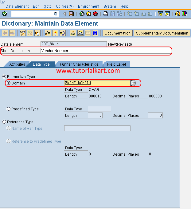 SAP ABAP Data Element