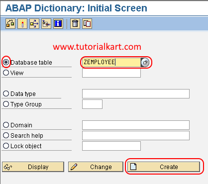 paste group their How to Create Database Table in SAP ABAP